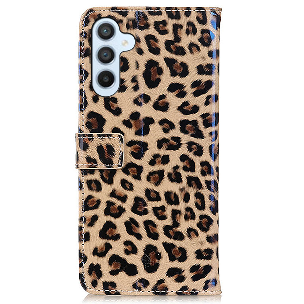 For Samsung Galaxy A05s 4G Case PU Leather Magnetic Stand Leopard Texture Wallet Phone Cover For Samsung Galaxy A05s 4G Case PU Leather Magnetic Stand Leopard Texture Wallet Phone Cover